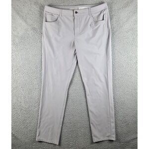 Johnnie-O Pants Mens 38x32 Gray Cross Country PREP-Formance Chino